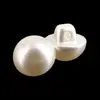 Botones de Perla de Plástico con Pie Alto, Botones Decorativos Redondos Negros y Blancos, Universales para Camisas, Suéteres y Abrigos
