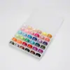 Set de Ganchillo Premium con Carrete en Caja, Hilo de Coser 402 Set de Hilos Pequeños, 36 Colores con Carretes de Hilo, 400 Yardas Hilo para Coser a Mano