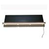 Partición metálica luminosa incorporada con estantería LED de aleación de aluminio ligero, almacenamiento de estante H, colgante de pared creativo para libros, almacenamiento de botellero