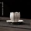Juego de Tazas de Té de Cerámica Zhiye con Fragancia de Loto, Taza de Té Doméstica, Base Aislante, Taza Especial de Maestro de Lujo de Gama Alta