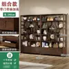 Estante de Armazenamento para Armário de Chá Prateleira de Chá de Chão Multicamadas Prateleira de Exibição Layout de Sala de Chá Estante de Armazenamento para Conjunto de Chá Novo Estilo Chinês Gabinete Multi-Tesouro