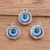 Colgante Ojo del Diablo de Aleación de Zinc de 5 Colores para Joyería DIY Conector Redondo Geométrico Accesorios para Collares Pulseras