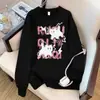 Sudadera Huamian Negra de Cuello Redondo para Mujer, Nuevo Estilo Otoño e Invierno 2026, Top Holgado de Talla Grande con Mangas Largas, Chaqueta de Forro Polar de Invierno