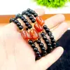 Pulsera de Ágata con Cuenta Dzi Natural del Tíbet Pulsera de Barril con Cuenta Dzi de Nueve Ojos Collar Souvenir Turístico de 10 Yuan Pulsera de Jade
