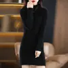 Suéter de cuello semi-alto para mujer otoño e invierno nuevo ajuste ceñido jersey camisa base manga larga talla petite ropa interior suéter de punto ajustado