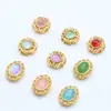 Accesorios Oro Arena Accesorios para Joyería DIY Zirconia Incrustada Oro Antiguo Pulsera de Cuentas Incrustadas Pulsera Material para Bordado Trenzado