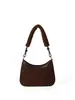 Bolsa de Hombro y Mano para Mujer, Diseño Patchwork de Felpa, Estilo Coreano, Gama Alta, de Moda, Retro, Versátil, Nuevo Estilo Otoño e Invierno