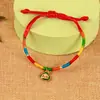 Festival del Bote del Dragón pulsera de cuerda colorida tejida a mano ajustable variedad de dibujos animados universal para niños y adultos cuerda de mano roja