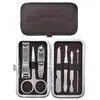 Conjunto de Cortadores de Unha de Aço Inoxidável, Conjunto Completo com 12 Peças, Ferramentas de Manicure e Beleza, Kit de Beleza, Cortadores de Unha, Conjunto de Tesouras de Unha