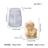 Molde de Silicona para Velas con Personajes de Madre e Hijo en 3D con Relieve de Rosa Tema Día de la Madre Velas DIY