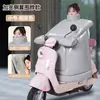 Cubierta Cortavientos para Vehículo Eléctrico Invierno Más Terciopelo Engrosada Impermeable Cubierta para Manillar Cobertura Completa Cortavientos Cálida Protección del Cuello Modelo de Patinete Eléctrico