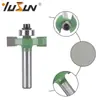 Cortador en T Yusheng Green Ball 8x 32 Fresadora para Carpintería Mango de Ranura con Rodamiento Cabezal de Corte Ranurado Juego de 4 Piezas