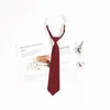 Pajarita de graduación para mujer, color vino tinto, estilo académico japonés JK, accesorios para uniformes escolares gratuitos.