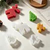 Moldes de silicona para velas de Navidad, moldes para velas perfumadas de árbol de Navidad DIY, reno, hombre de jengibre y copo de nieve, al por mayor