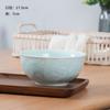 Cuenco de arroz de 4,5 pulgadas estilo chino de celadón Longquan, cuenco de sopa espesado, vajilla creativa de cerámica, cuenco de fideos para alojamiento familiar en hoteles, cuenco de arroz