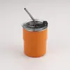Copo para Bebidas Frias de Aço Inoxidável 304 Transfronteiriço, Copo de Degrau Espessado de Camada Dupla Anti-Escaldante, Copo de Café Portátil Estilo Acampamento ao Ar Livre