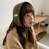 Estilo Coreano Simples Cor Pura Casual Versátil Luvas de Orelha de Tricô Outono e Inverno Proteção de Orelha Quente Acessórios de Faixa de Cabeça para Tirar Fotos