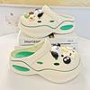 Nuevos Zuecos DIY de Calidad para Mujer al Mayoreo 2025 Verano Ropa Exterior Dibujos Animados Sandalias Toe-Toe de Suela Gruesa para Entrega