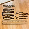 Artefacto de Placa para Cabello Perezoso Peine Insertador de Cabeza Redonda Pasador para el Cabello Pasador de Pinza de Una Palabra Peine para el Cabello Pasador