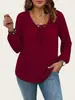 Ropa Europea y Americana Transfronteriza para Mujer Tallas Grandes, Nuevos Tops Vintage de Otoño con Estampado Floral, Camisas de Gasa con Cordones y Cuello en V de Manga Larga