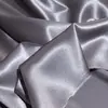 Tela de Satén de Cristal Blanco y Negro, 100% Poliéster, Brillante y con Buena Caída, Tela de Diseñador para Forro de Vestido Sedoso