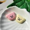 Série rosa branco leite Outono e Inverno cabeça de urso de desenho animado Acessórios de cabelo DIY Brinquedo infantil Decoração Material artesanal Acessórios Atacado