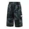 Calça Cargo Camuflada Três Quartos Masculina de Verão Fina Solta Moda Casual Transfronteiriça Amazon Tamanho Grande