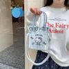 Mochila de Ombro Portátil de Pelúcia Gatinho Hello Kitty Coração de Menina Mochila Fofa de Rua Presente