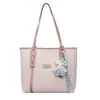 Bolso Tote de Gran Capacidad en Bloques de Color Retro para Mujer Nuevo Estilo 2026 Texturizado Simple Casual para el Trabajo Bolso Pequeño de Hombro o de Mano