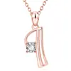 Collar Personalizado de Fábrica Europeo y Americano Transfronterizo Amazon 26 Alfabetos Ingleses para Mujer Colgante de Diamante Cadena para Clavícula Joyería