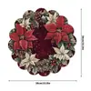 Sousplats de Natal Mais Vendidos da Temu com Bordas Onduladas e Sousplats de Linho com Renda Estampada Suportam Personalização de Acordo com Desenhos