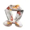 Pañuelo de seda retro británico para mujer, versátil y ligero, adecuado para viajes y fotografía, pañuelo para la cabeza con protección solar, bufanda decorativa para el cuello
