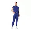 Conjunto de bata médica quirúrgica de secado rápido con logo personalizado, conjunto de tela gruesa TR, suministros de enfermería, uniforme de spa para mujer