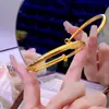 Pulsera Clásica Baifu de Oro Arena Vietnamita con la Palabra "Fu" Estilo Étnico Lujo Ligero Versátil Joyería Elegante para Mujer Imitación Oro Que No Se Desvanece