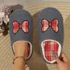Zapatillas de Suela Blanda para Dropshipping Transfronterizo, Zapatillas de Felpa Antideslizantes para Mujer, Zapatillas de Algodón Silenciosas para el Hogar de Interior Personalizadas al por Mayor