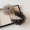 Grampo de Banana Elegante e de Alta Qualidade com Estampa de Leopardo Retrô para Mulheres, Novo Estilo de Hong Kong Moda Commuter Prendedor de Cabelo, Clip Torcido Tendência de Celebridade da Internet