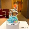 Botella de Arena Líquida de Unicornio Rellena de Aceite Acrílico Llavero Colgante Luminoso Adorno de Cristal de Escritorio Juguete de Moda
