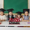 Enfeites de Madeira para a Temporada de Formatura de 2026, Adereços de Foto para Festa Estilo Chapéu de Formatura, Presentes de Decoração para Mesa