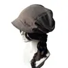 Nuevo Sombrero Holgado Vintage 2026 para Mujer, Sombrero de Estilo Japonés Perezoso para Clima Frío, Gorra Plana de Ala Corta, Circunferencia de Cabeza Grande, Gorra para Adelgazar la Cara
