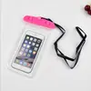 Natación en la playa Pantalla táctil Carcasa de buceo Adecuada para Apple 6.5 pulgadas Pvc Transparente Impermeable Luminiscente Fluorescente Bolsa Impermeable para Teléfono Móvil