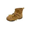 Botines cortos transpirables retro modernos estilo postapocalíptico para mujer 2026 Otoño/Invierno Nuevos de caña alta Modernos con retazos Temperamento Versátiles Botines Cortos
