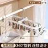 Tendedero de calcetines para uso doméstico, perchero a prueba de viento con múltiples pinzas, uso en dormitorio, herramienta de pinzas para colgar ropa interior de estudiante