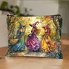 Transfronterizo Temu Amazon Calabaza Oscura de Halloween Bruja Bolsa de Maquillaje de Gran Capacidad Almacenamiento Neceser Bolso de Mano