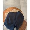 2025 [Pantalones de Pimiento Dulce] Verano Retro Americano Color Sólido Corte Estéreo Casual Ropa de Trabajo Pantalones de Longitud Media