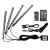 Iluminación Ambiental para el Piso del Coche Control Remoto Bluetooth 48 LEDs SMD Controlados por Sonido Decorativos Modificados Siete Colores Respiratorios para Vehículo