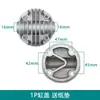 Compresor de Aire Pequeño Compresor de Aire de Acoplamiento Directo Bomba de Gas Lubricada por Aceite Accesorios Válvula de Retención en Codo Conexión de Tubería de Aluminio