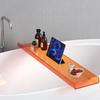 Estante de almacenamiento de acrílico para bañera, soporte de una sola palabra para teléfono móvil, bandeja de bañera impermeable transparente para inodoro