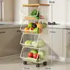Prateleira de Armazenamento para Mesa, Aparador para Sala de Estar, Organizador em Camadas para Lanches e Copos de Água, Cesta de Armazenamento para Frutas e Vegetais de Cozinha