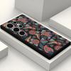 Capa para Celular Samsung S26Ultra, Capa de Silicone Colorida Retrô Flor de Castanha, Artística e Delicada, Capa Macia de Cobertura Total para Meninas
