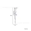 Juego de Colgantes Modelo de Arma de Acero Inoxidable Chapado en Oro Espada Bastón Pistola Textura Tallada Estilo Retro Estéreo 3D Accesorios de Joyería